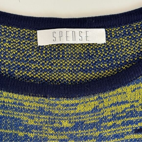 Spence Knit Navy Green Short Sleeve Dress M - Picture 4 of 8